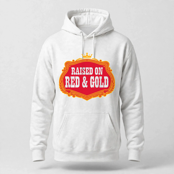 Raised On Red Gold Hoodie