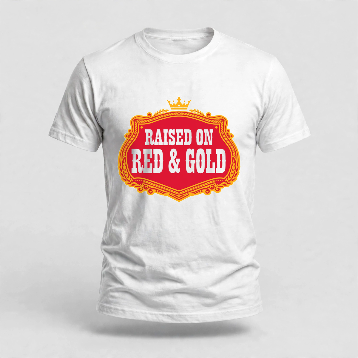 Raised On Red Gold Tee